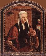 Maerten van heemskerck Portrait of Anna Codde oil on canvas